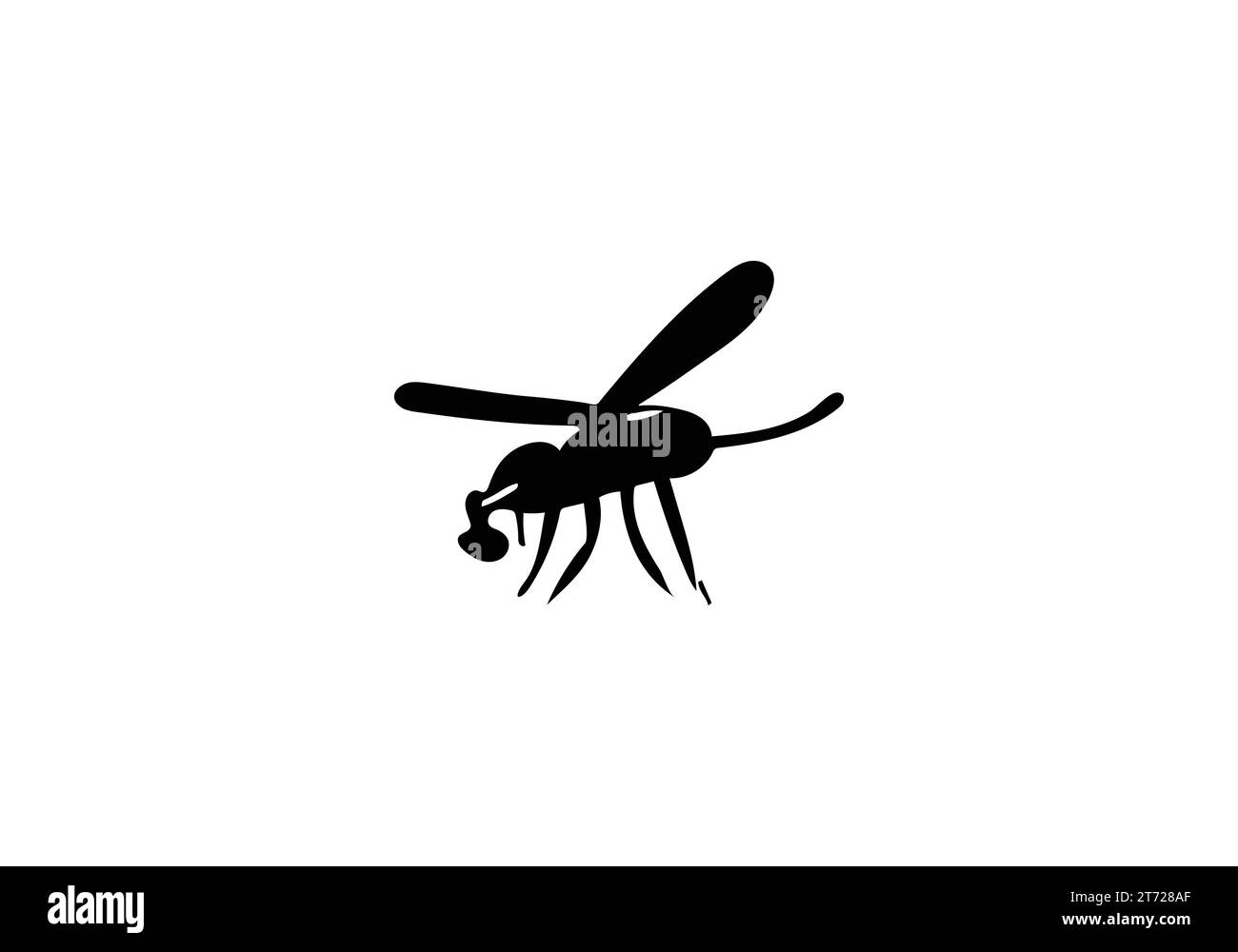Beewolf Wasp style minimal illustration icône design Illustration de Vecteur