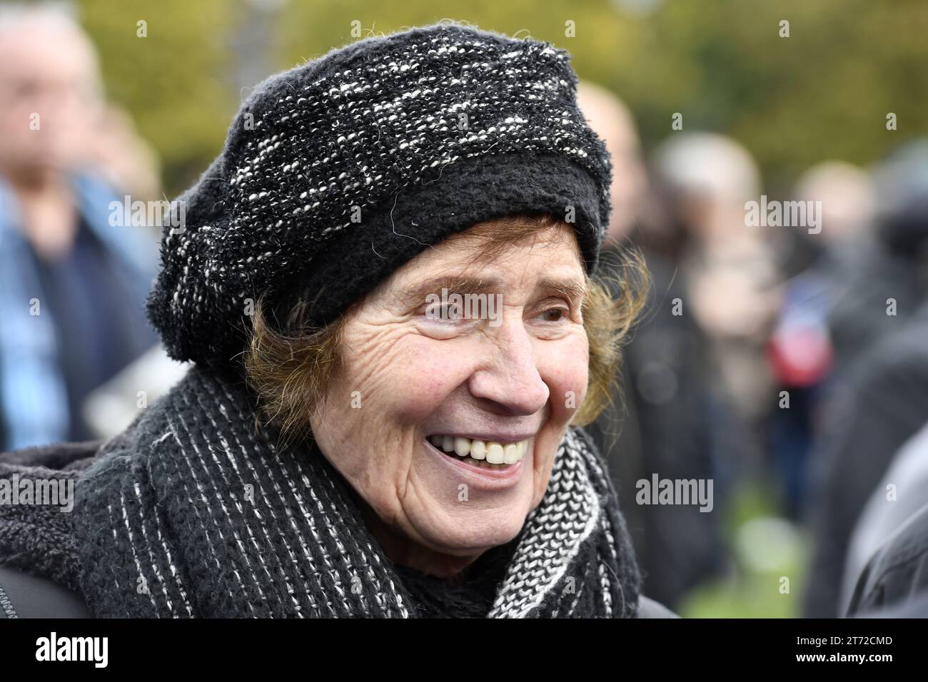 Beate Klarsfeld lors de la manifestation nationale contre l'antisémitisme à Paris - 12 novembre 2023 Banque D'Images