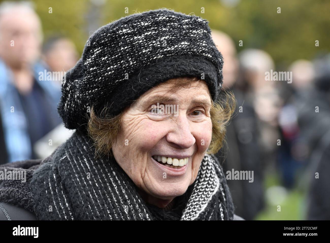 Beate Klarsfeld lors de la manifestation nationale contre l'antisémitisme à Paris - 12 novembre 2023 Banque D'Images