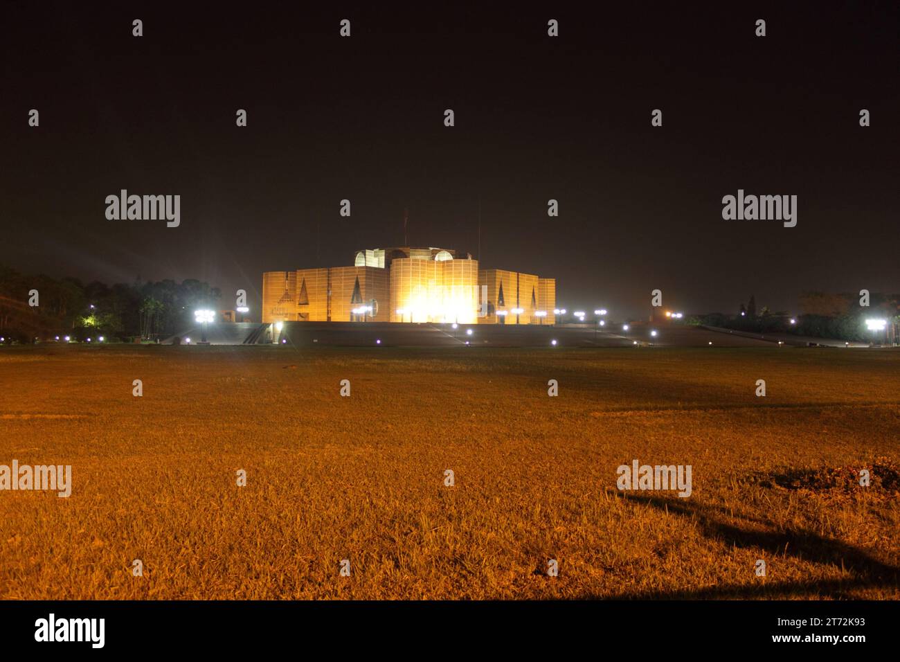 Jatiya Sangsad Bhavan, Parlement du Bangladesh Banque D'Images