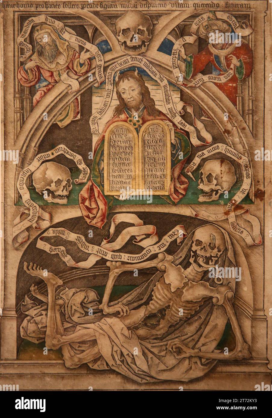 Allégorie de la Transicence de Live. Graveur de Duthch Master I.A.M. de Zwolle (actif 1770-1490). British Museum. Banque D'Images