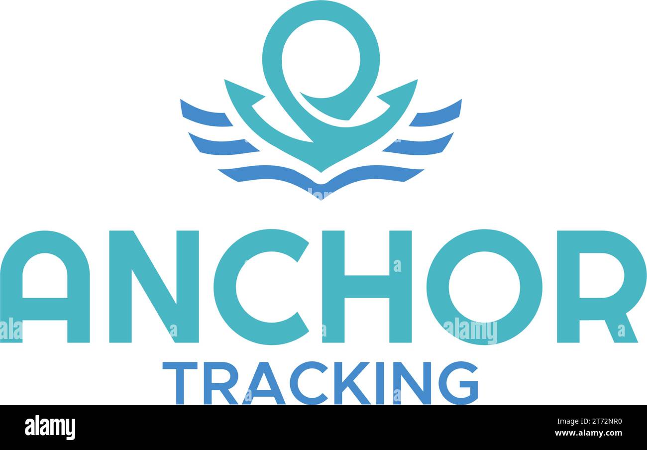Logo Wave simple ET minimaliste POUR le SUIVI DES ANCRAGES Illustration de Vecteur