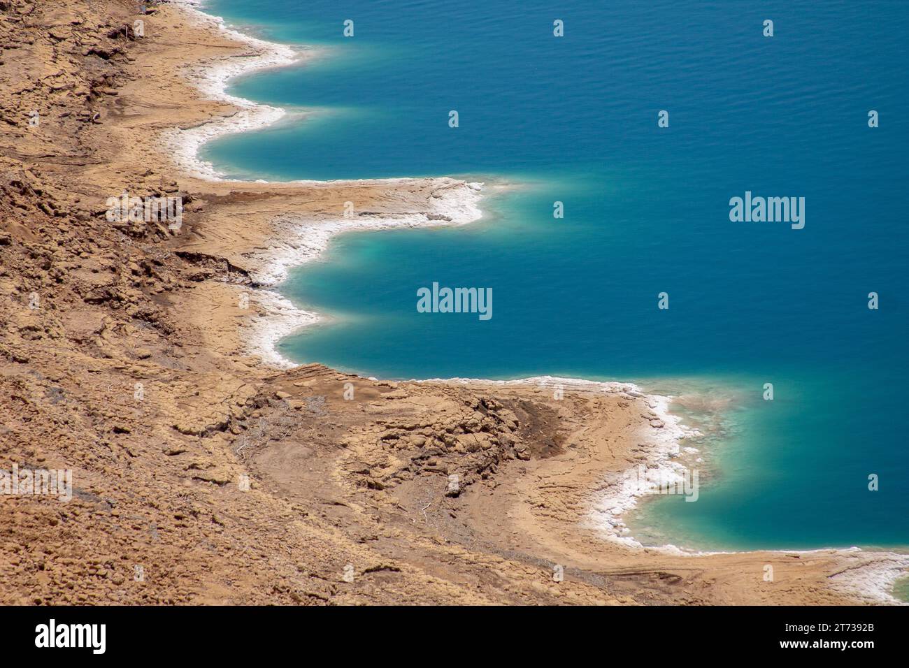 Mer morte - merveilles naturelles en Jordanie Banque D'Images