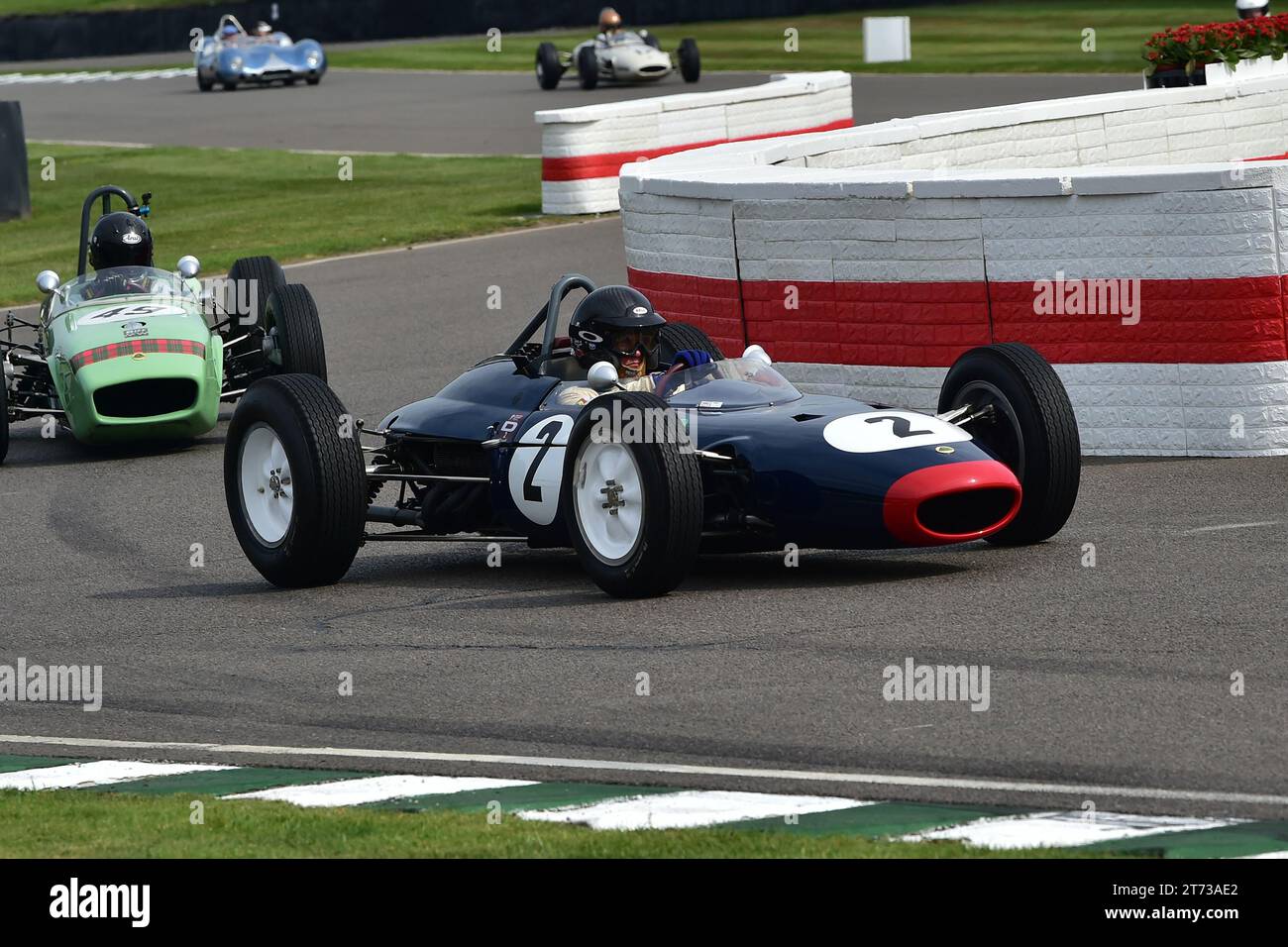 Federico Buratti, Lotus-BRM 24, 75 ans de Lotus, une parade de voitures de la première Austin 7 dérivée à l'emblématique JPS Formule 1 voitures avec sport ca Banque D'Images