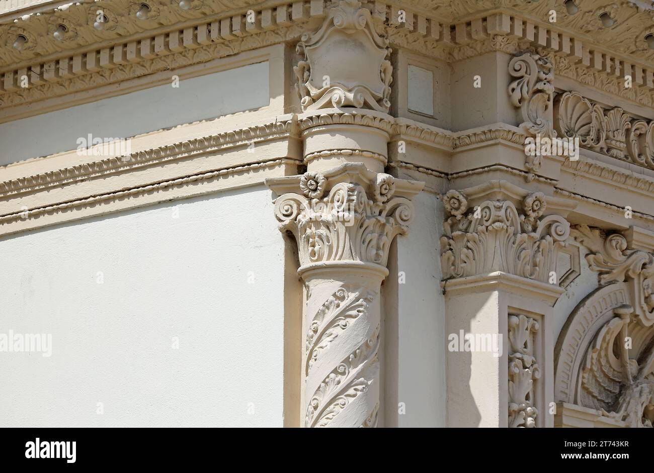 Ornement corinthien - San Diego, Californie Banque D'Images