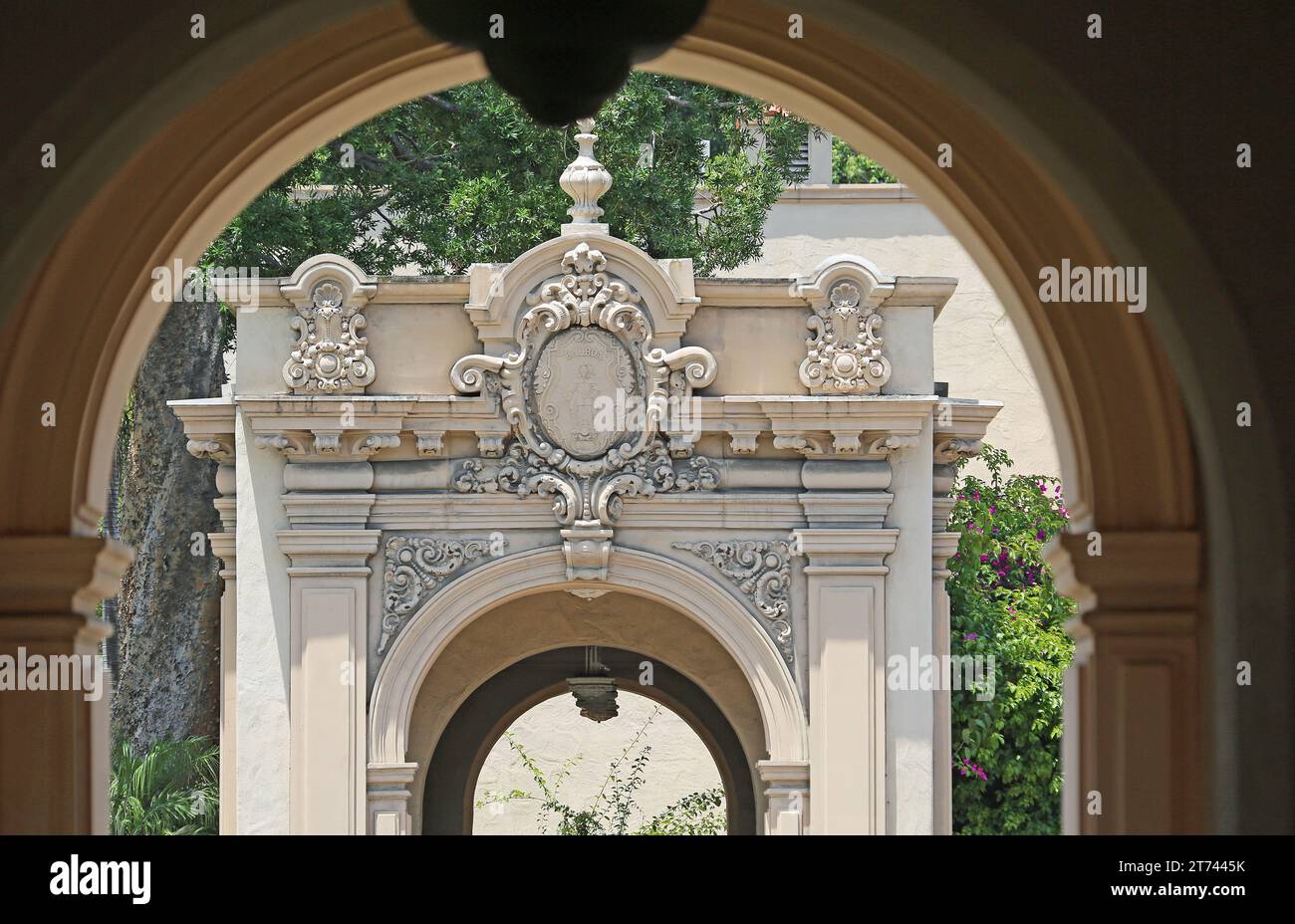 Dans l'arcade, San Diego, Californie Banque D'Images