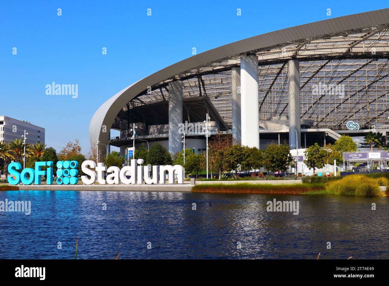 SOFI Stadium, Sports and Entertainment stade couvert situé au 1001 Stadium Dr, Inglewood (Los Angeles - Californie) Banque D'Images