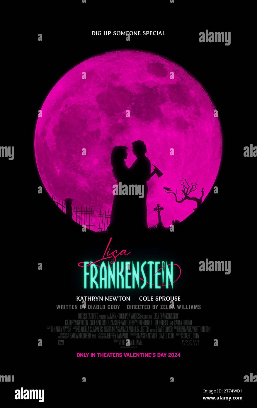 Affiche de film Lisa Frankenstein Banque D'Images