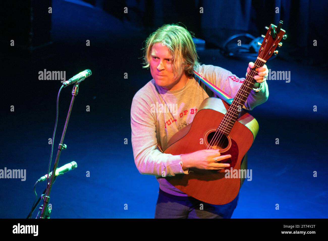 Jersey City, États-Unis. 10 novembre 2023. Ty Segall joue au White Eagle Hall à Jersey City, New Jersey, le 10 novembre 2023. (Photo de Matthew Carasella/Sipa USA) crédit : SIPA USA/Alamy Live News Banque D'Images