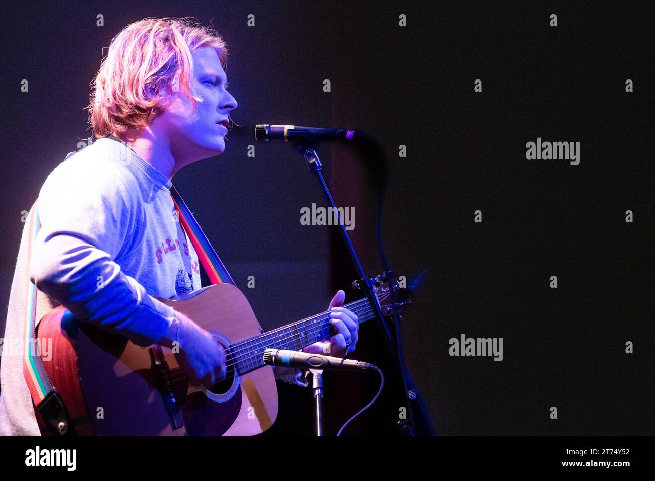 Jersey City, États-Unis. 10 novembre 2023. Ty Segall joue au White Eagle Hall à Jersey City, New Jersey, le 10 novembre 2023. (Photo de Matthew Carasella/Sipa USA) crédit : SIPA USA/Alamy Live News Banque D'Images