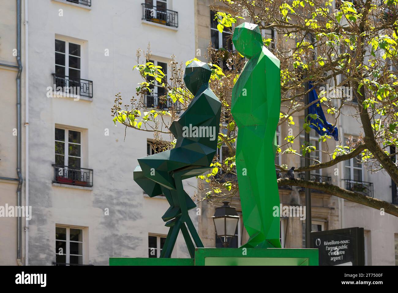 Sculptures modernes, Paris, France Banque D'Images