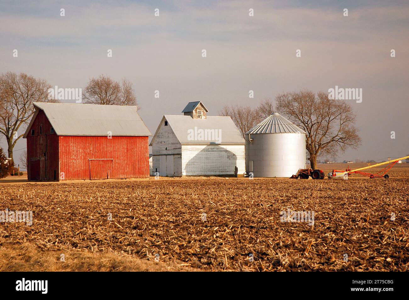 Terres agricoles dans le Midwest américain Banque D'Images