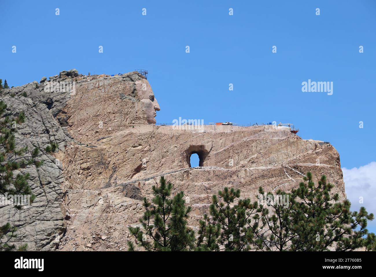 Vue de Monument to Crazy Horse dans le dakota du Sud Banque D'Images