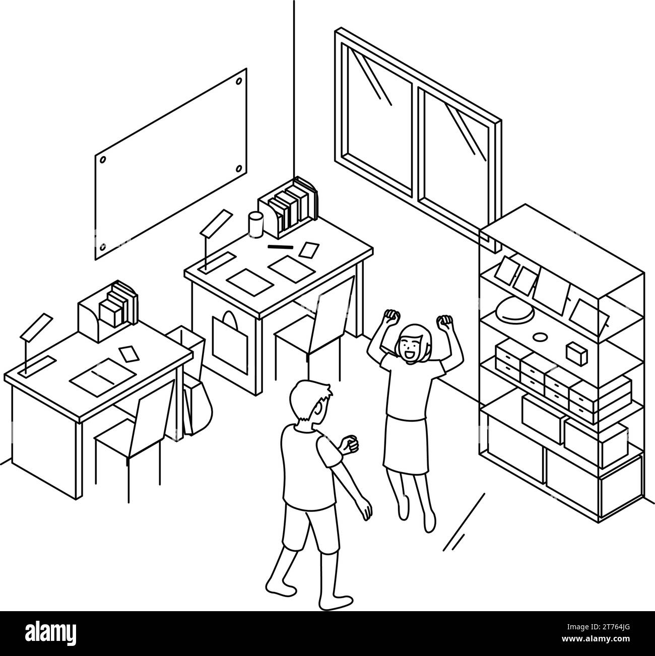 Problèmes de bruit dans les propriétés de location: Pas sur les étages supérieurs, bruits des enfants jouant, illustration vectorielle Illustration de Vecteur