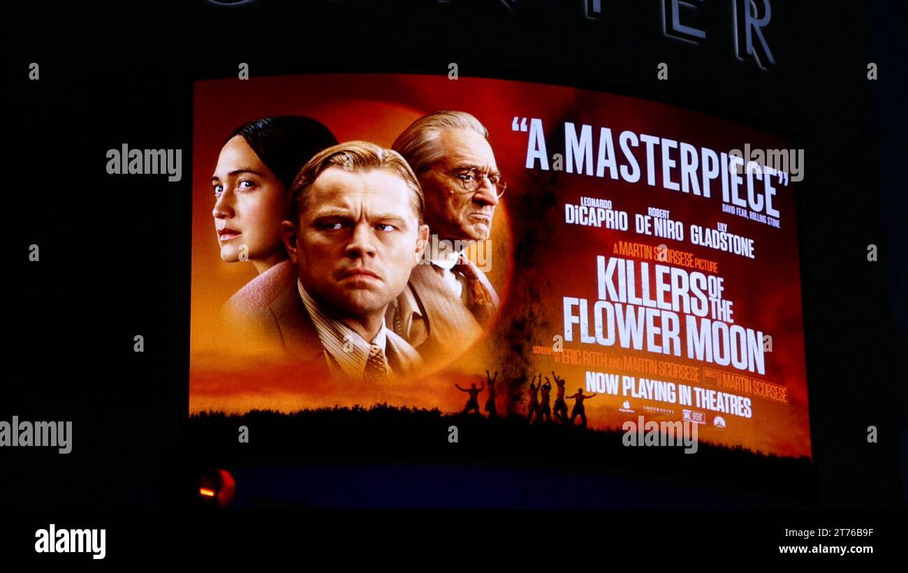 Los Angeles, Californie, USA 13 novembre 2023 Martin Scorsese Kiullers du Flower Moon Billboard le 13 novembre 2023 à Los Angeles, Californie, USA. Photo de Barry King/Alamy stock photo Banque D'Images