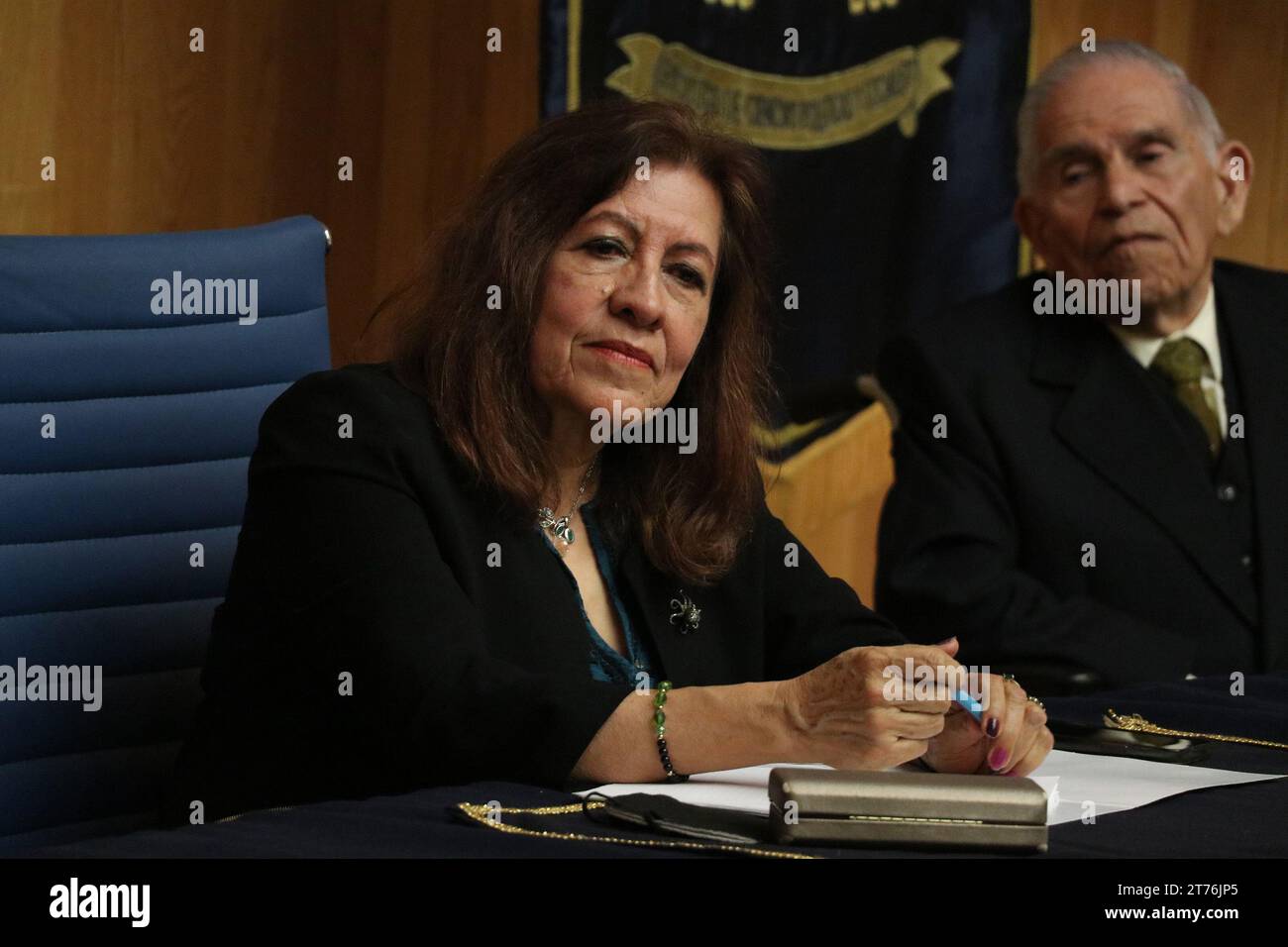 Mexico, Mexique. 13 novembre 2023. Carola GarcÃ-a CalderÃ³n, directrice de la Faculté des sciences politiques et sociales (FCPyS) de l’UNAM, a présenté son 3e rapport d’activité à l’Auditorium Pablo GonzÃ¡lez Casanova de la Faculté des sciences politiques et sociales le 13 novembre 2023 à Mexico, Mexique. (Image de crédit : © José Luis Torales/eyepix via ZUMA Press Wire) USAGE ÉDITORIAL SEULEMENT! Non destiné à UN USAGE commercial ! Banque D'Images