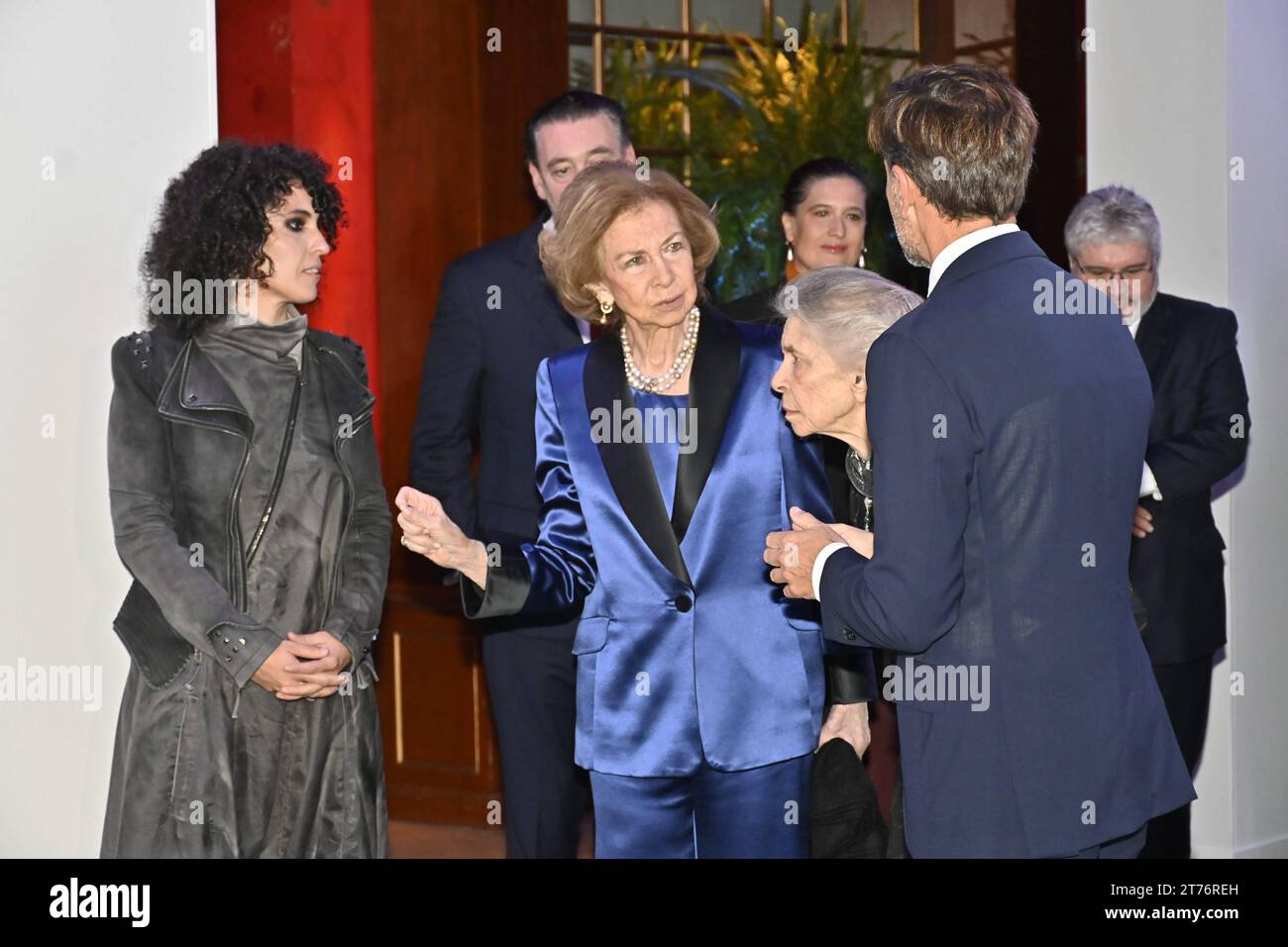Madrid, Espagne. 13 novembre 2023. La reine espagnole Sofia de Grèce à la 38e édition de la remise des prix de peinture BMW à Madrid le lundi 13 novembre 2023. Crédit : CORDON PRESS/Alamy Live News Banque D'Images