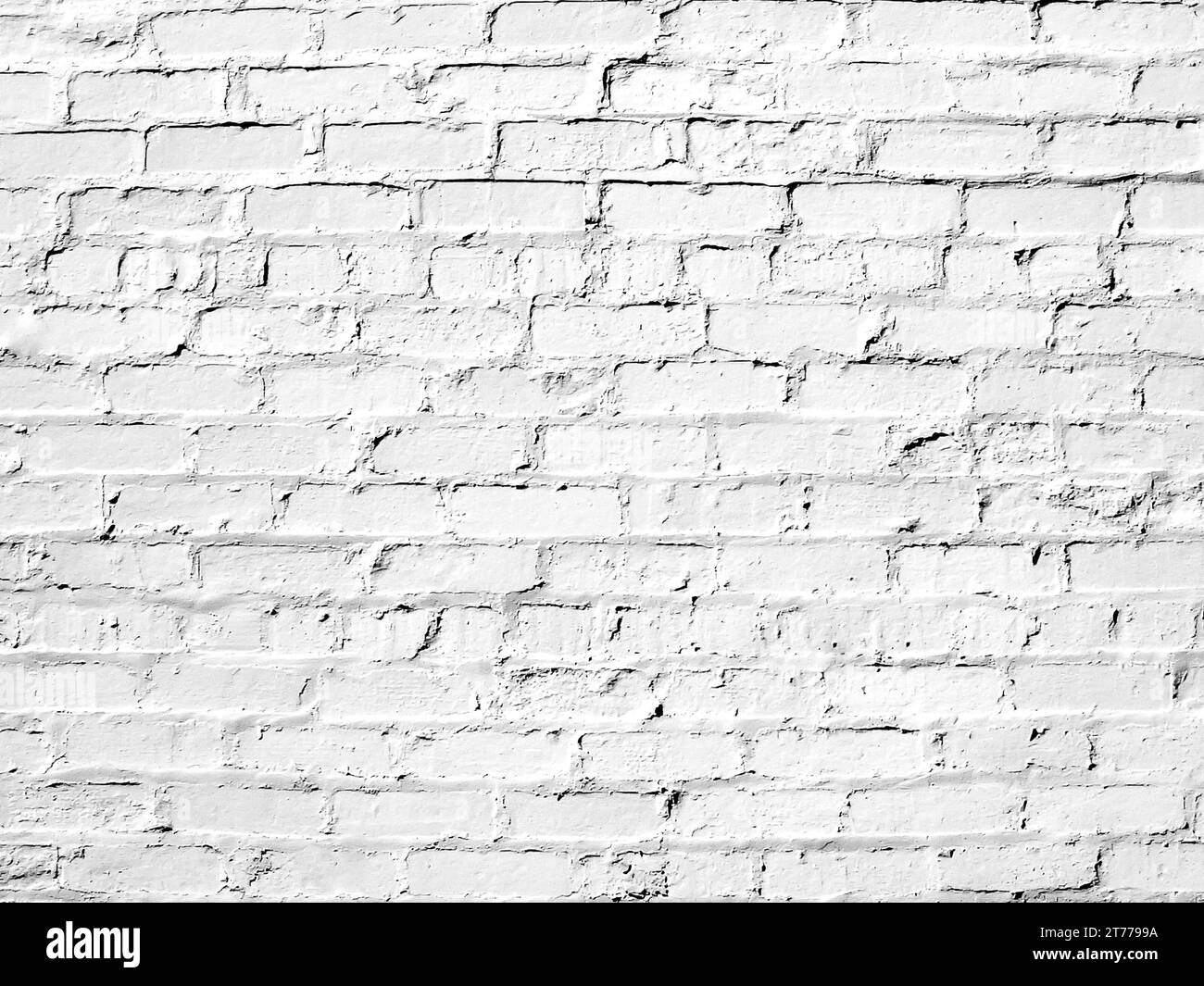 mur de briques blanches parfait comme photo carrée de fond Banque D'Images