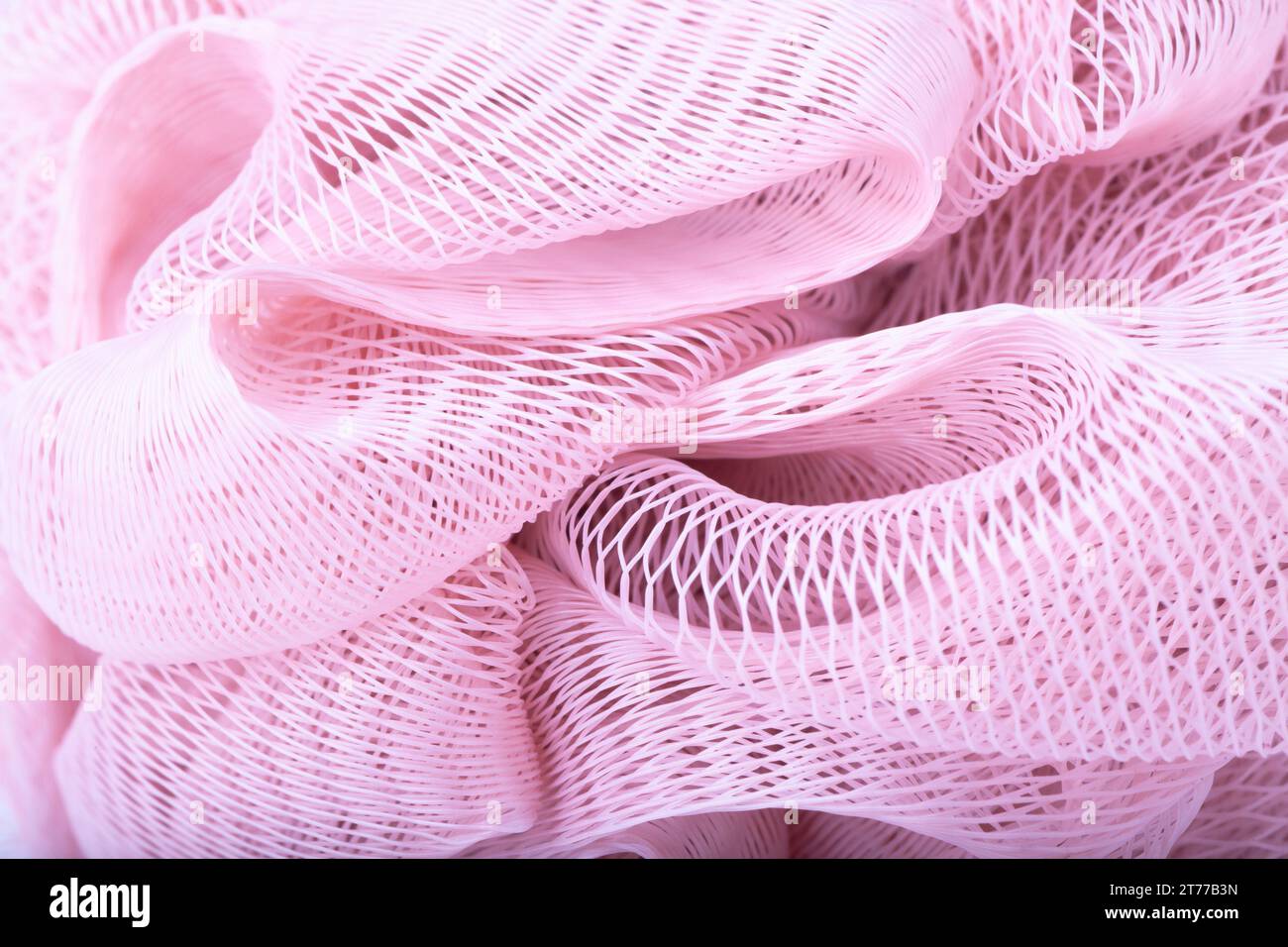 Fond rose abstrait de texture d'éponge de bain. Banque D'Images