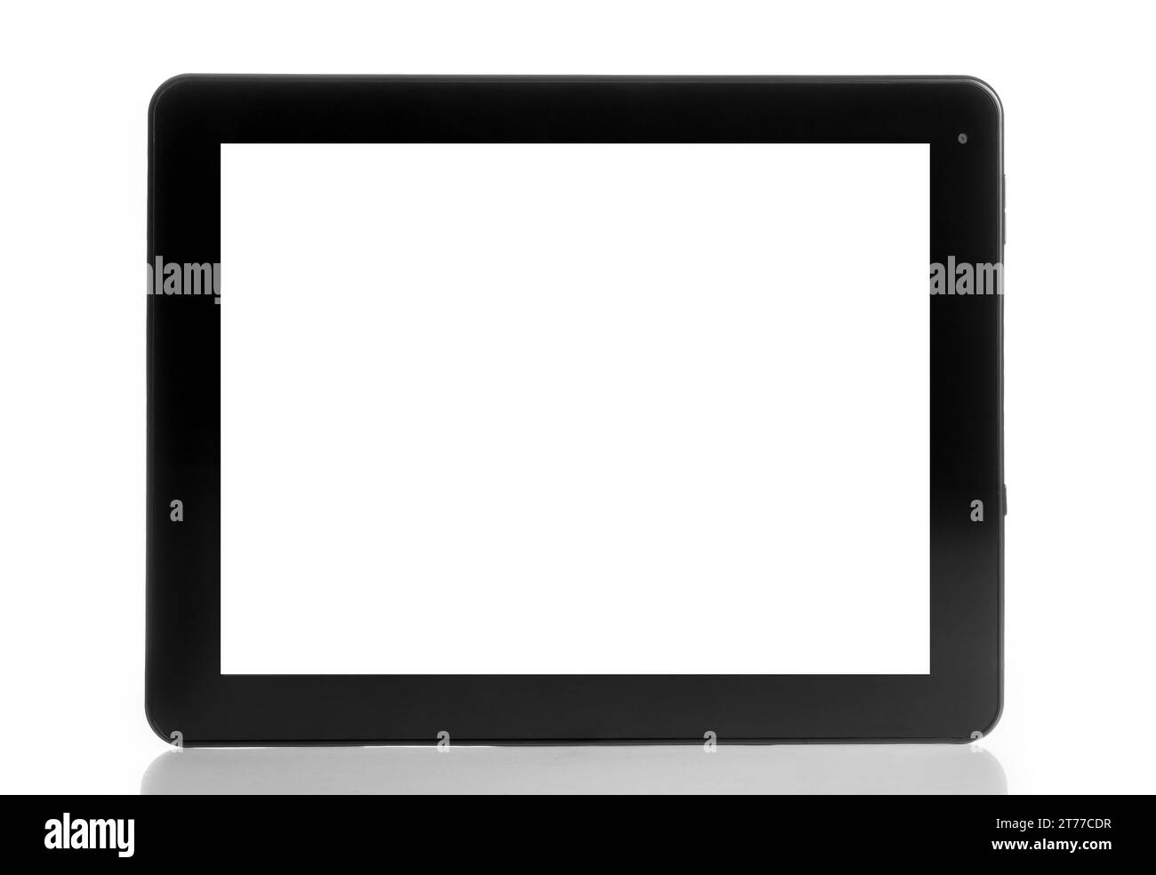tablette numérique isolée sur fond blanc avec espace pour le texte Banque D'Images