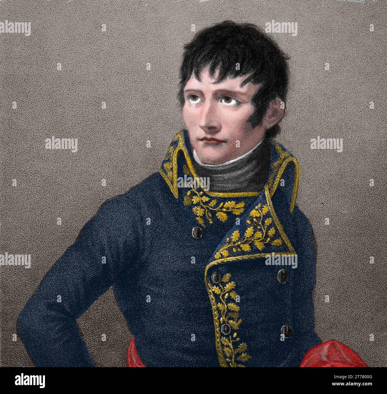 Le grand général. Portrait de Napoléon Bonaparte comme Premier Consul, 1802. Gravure réalisée par Francesca Bartolozzi (1728-1815) d'après Andrea Appiani (1754 Banque D'Images