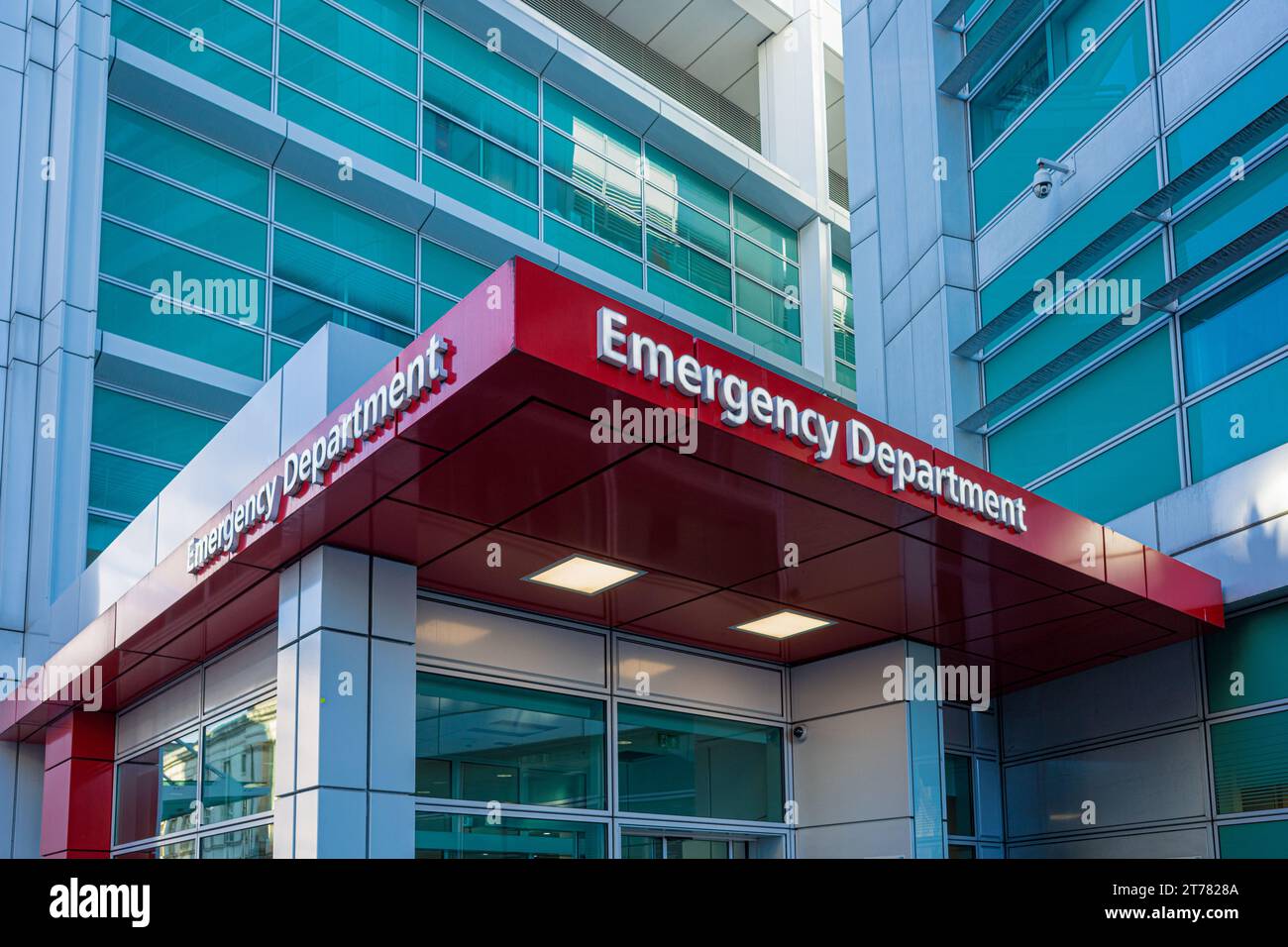 UK Hospital Emergency Department - Hospital A&E Emergency Department - accident and Emergency Department dans un grand hôpital du Royaume-Uni dans le centre de Londres. Banque D'Images