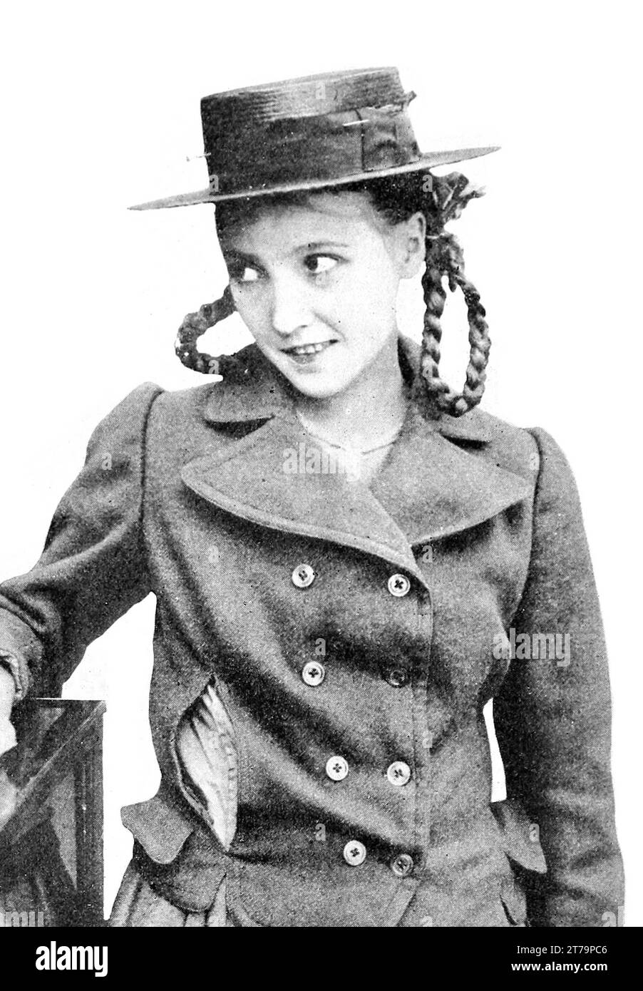 Bessie Love dans le rôle de Hulda dans The Flying Torpedo Banque D'Images