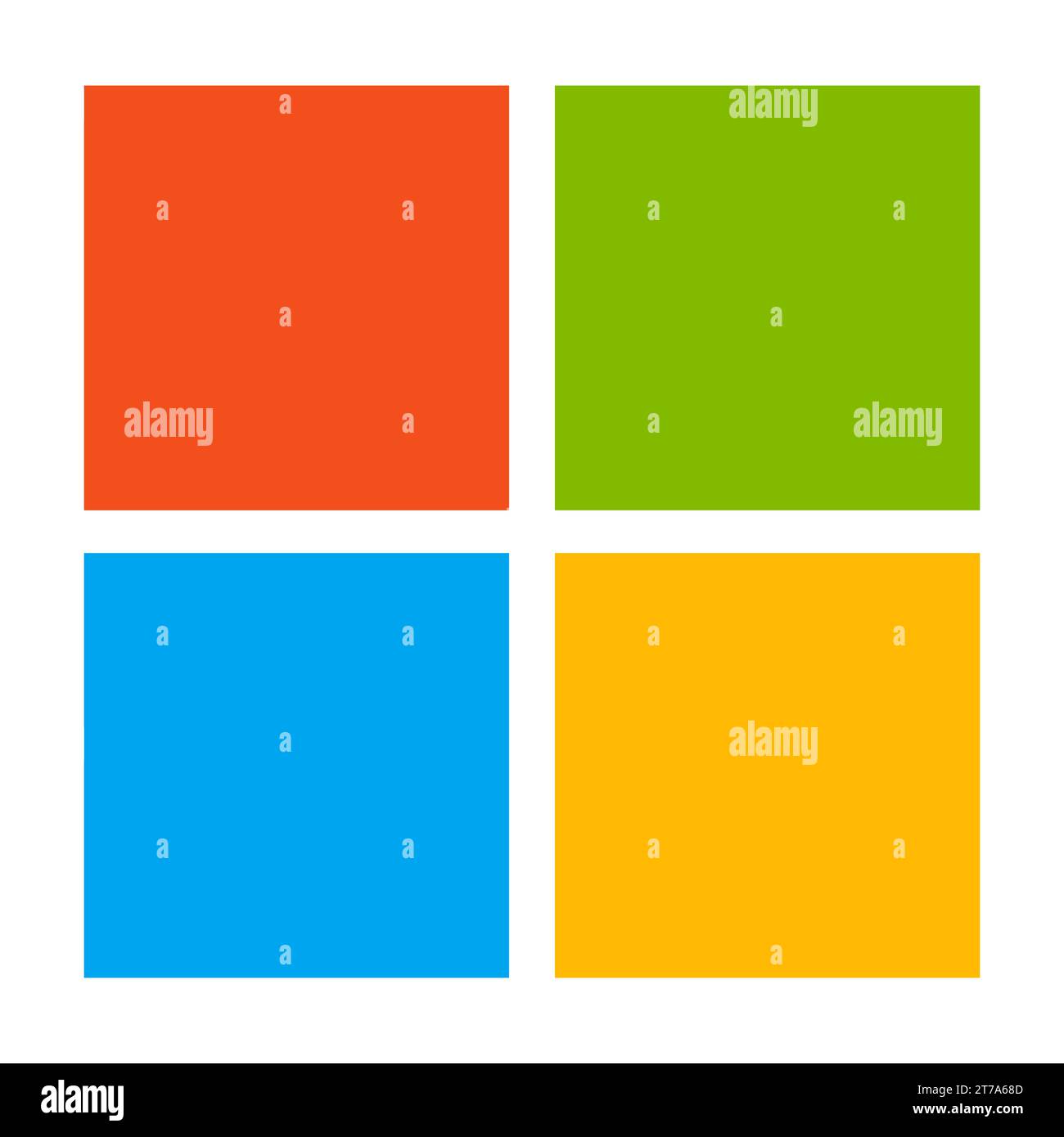 Logo Microsoft en palettes de couleur. Symbole pour la conception de site Web, logo, application, interface utilisateur. Illustration vectorielle, EPS10 Illustration de Vecteur