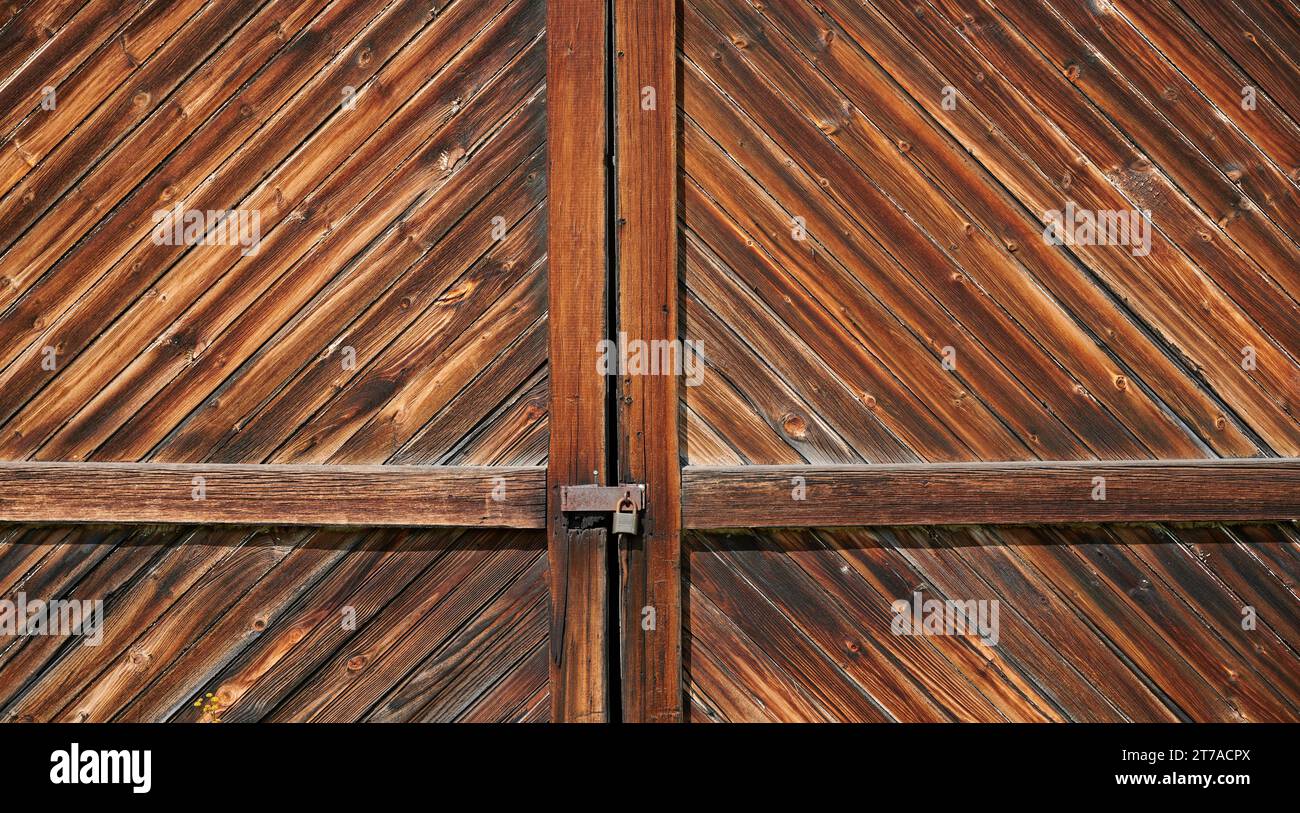 Portes de grange altérées Banque D'Images