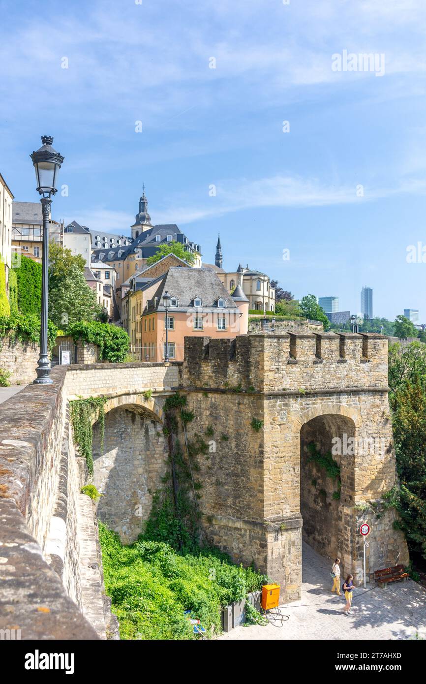 Porte espagnole (Grund), quartier Grund, ville de Luxembourg, Luxembourg Banque D'Images