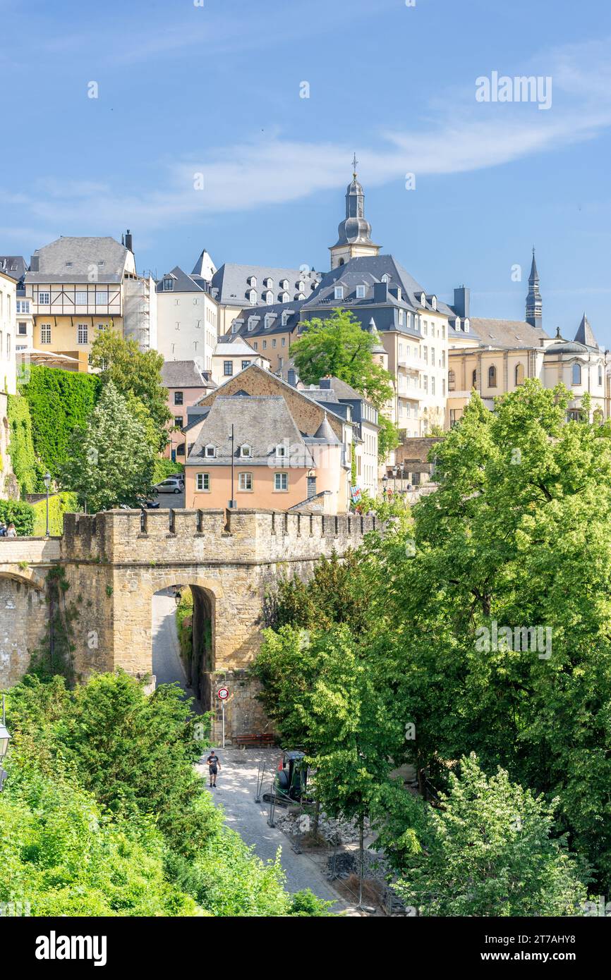 Porte espagnole (Grund), quartier Grund, ville de Luxembourg, Luxembourg Banque D'Images