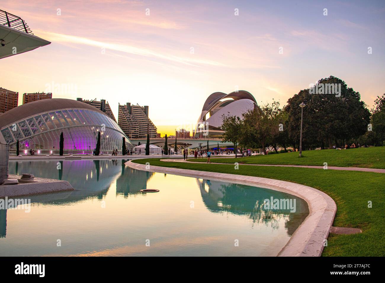 Ville des arts et des sciences Valence Espagne Banque D'Images