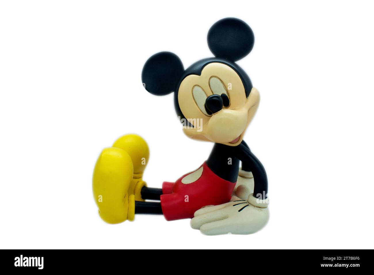 Image de studio de la souris Mickey sur un fond blanc isolé. Banque D'Images