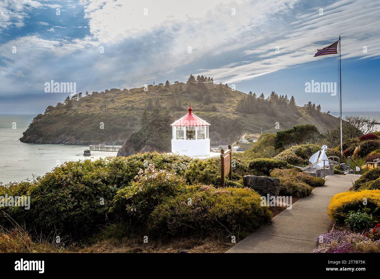 Le phare Trinidad Head sur la côte de Californie Banque D'Images