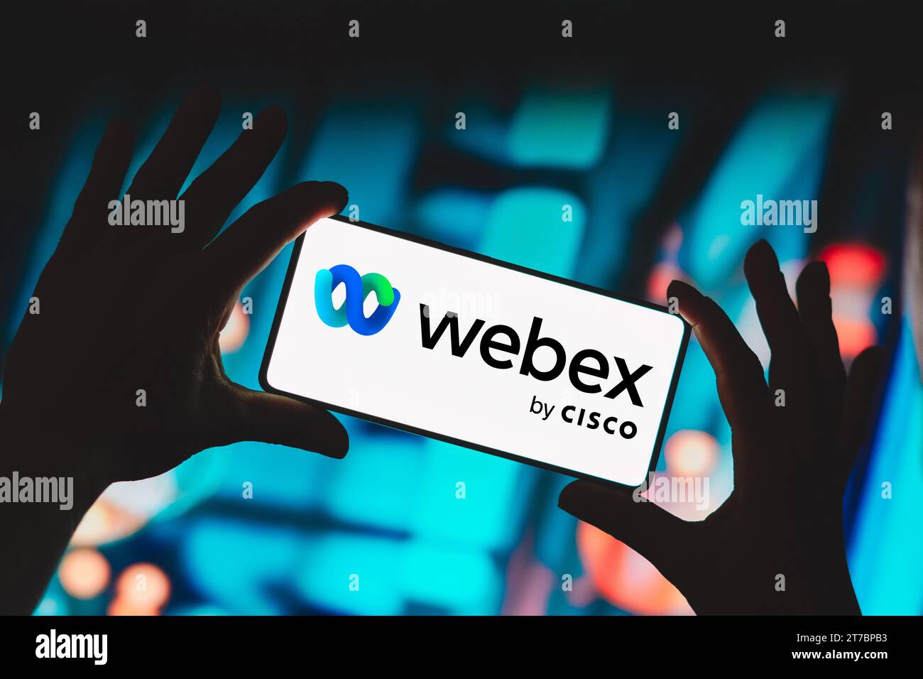 Brésil. 14 novembre 2023. Sur cette photo, le logo Cisco Webex est affiché sur l'écran d'un smartphone. (Image de crédit : © Rafael Henrique/SOPA Images via ZUMA Press Wire) USAGE ÉDITORIAL SEULEMENT! Non destiné à UN USAGE commercial ! Banque D'Images