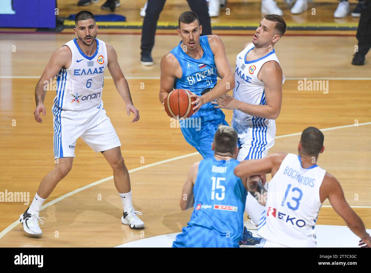 Vlatko Cancar (équipe nationale de basket-ball de Slovénie) Banque D'Images