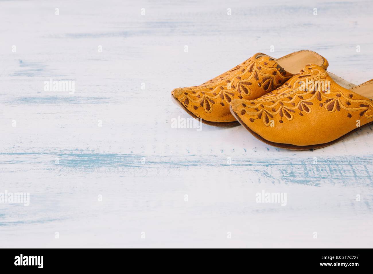 Concept Ramadan avec chaussures arabes Banque D'Images