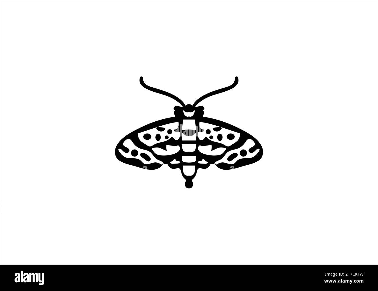 Bagworm Moth dessin d'illustration d'icône de style minimal Illustration de Vecteur