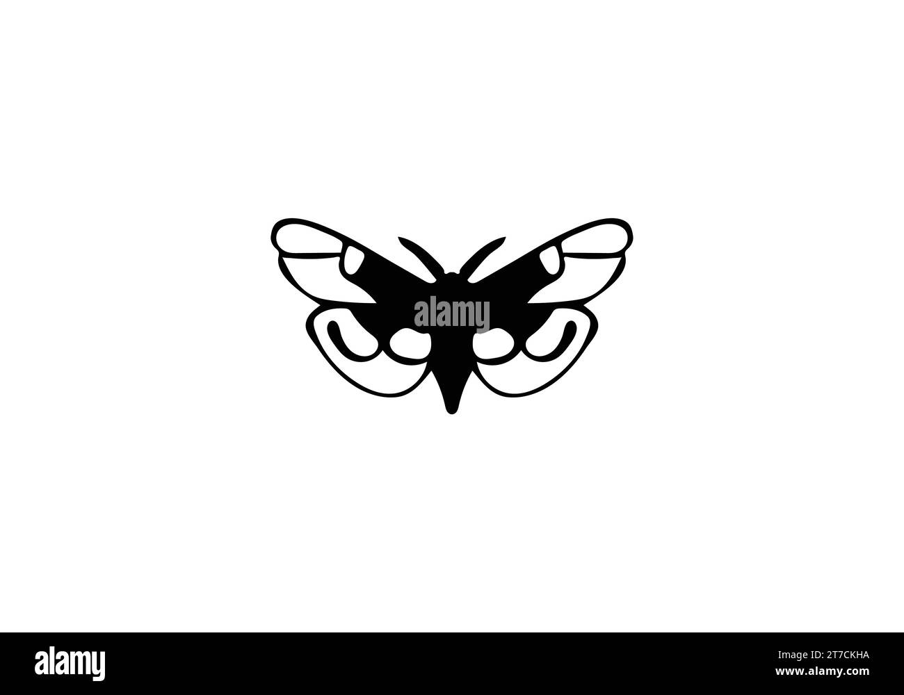 Bagworm Moth dessin d'illustration d'icône de style minimal Illustration de Vecteur