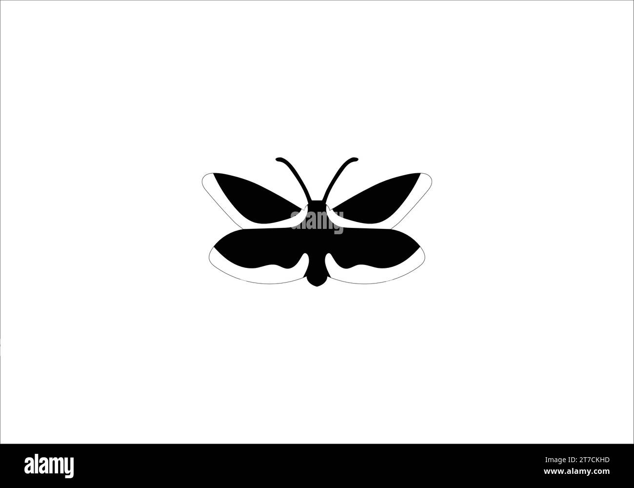 Bagworm Moth dessin d'illustration d'icône de style minimal Illustration de Vecteur