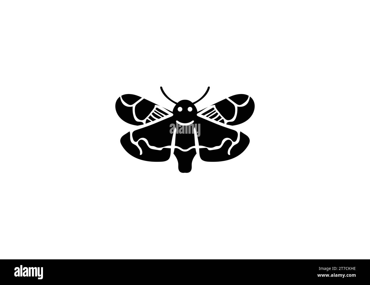 Bagworm Moth dessin d'illustration d'icône de style minimal Illustration de Vecteur