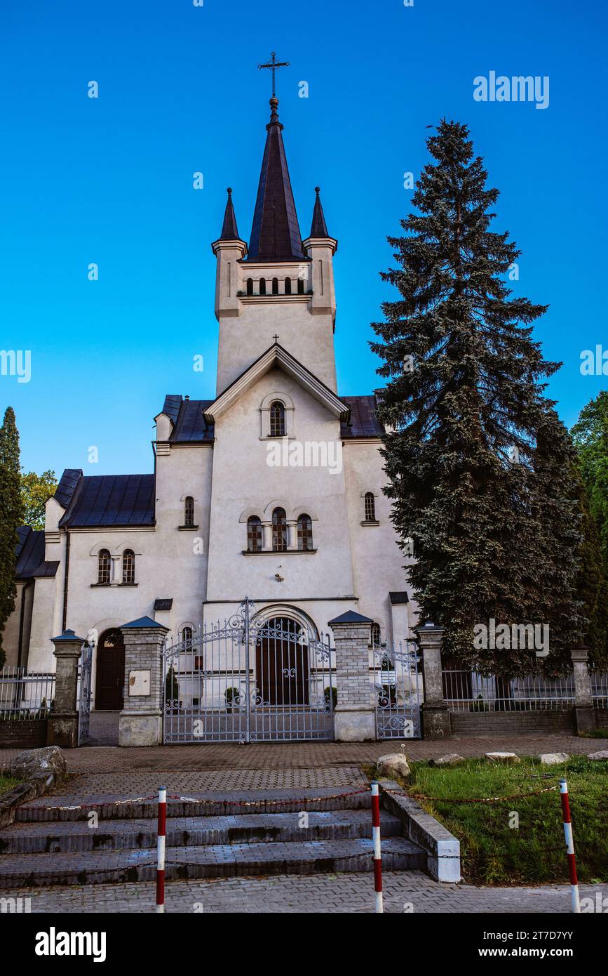 Église catholique Matki Bozej Rozancowej à Slawatycze, Pologne Banque D'Images