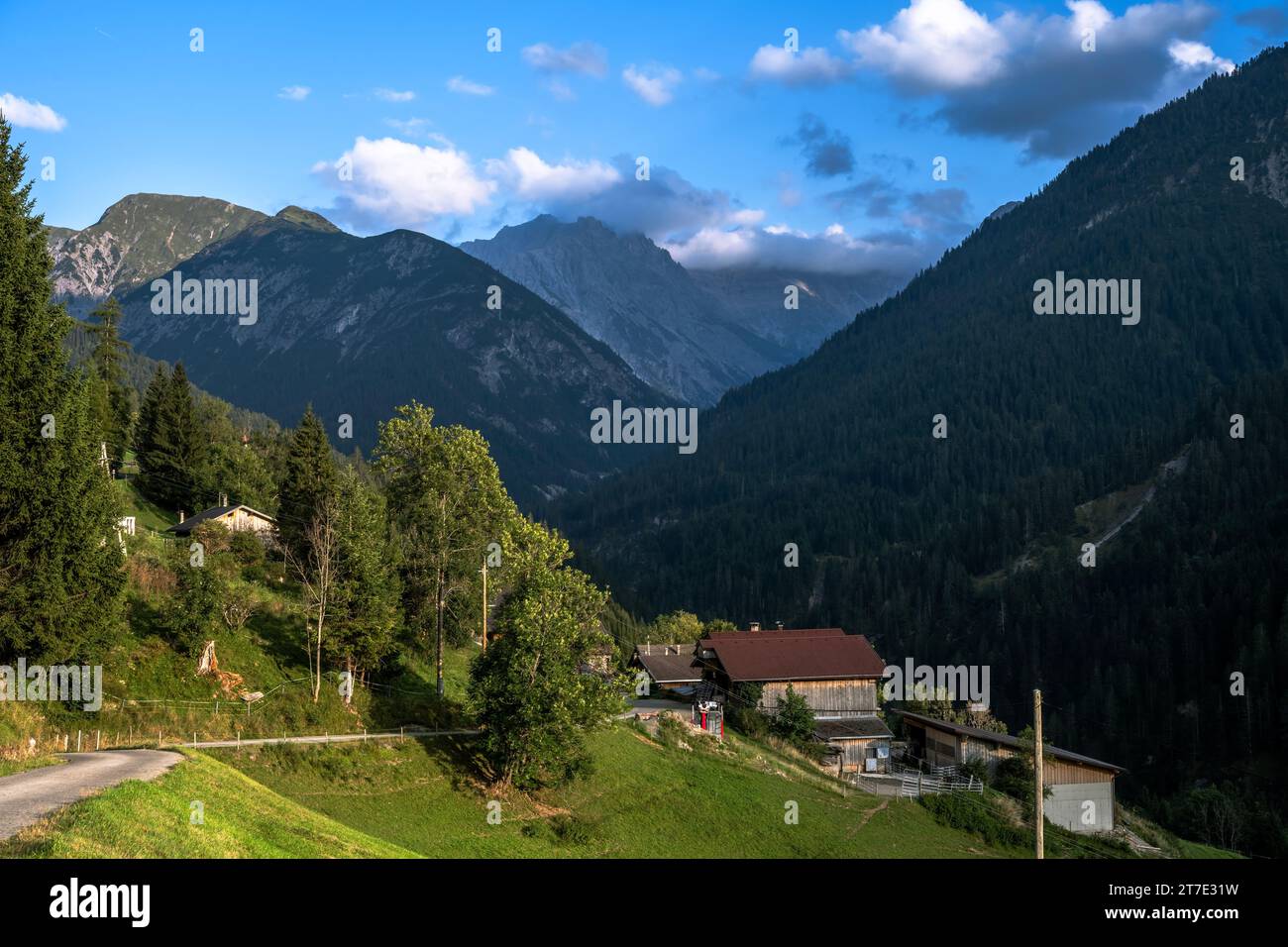 Paysage alpin près de Pfaflar dans le Tyrol en Autriche Banque D'Images