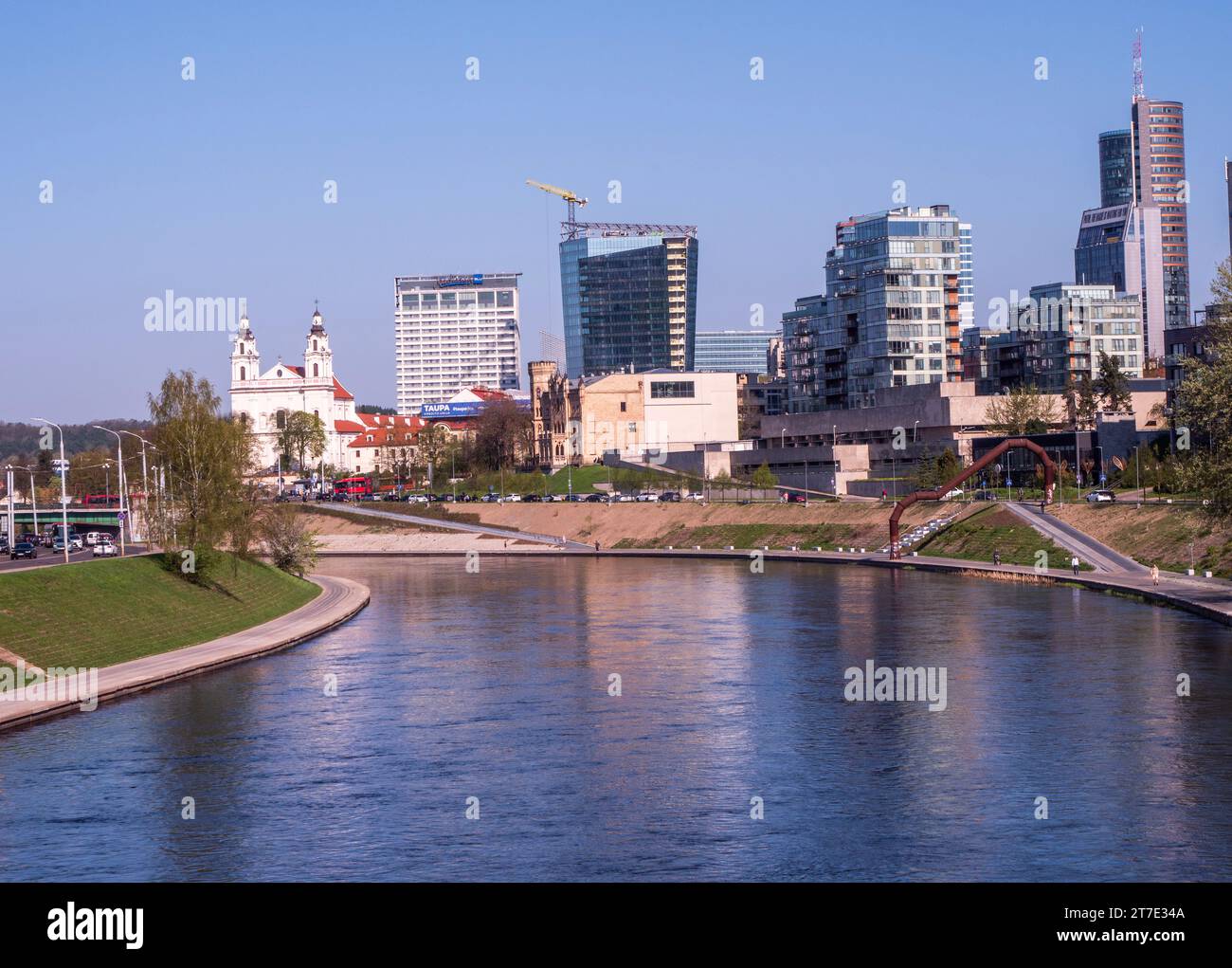 Bâtiments modernes à Vilnius - la capitale de la Lituanie Banque D'Images