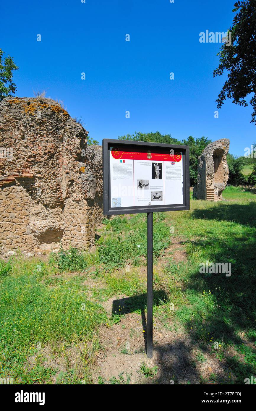 Zone archéologique. Otricoli. Ombrie. Italie Banque D'Images