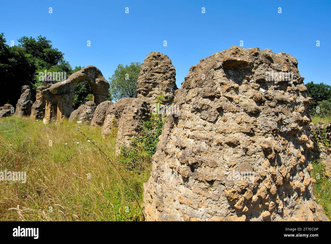 Zone archéologique. Otricoli. Ombrie. Italie Banque D'Images