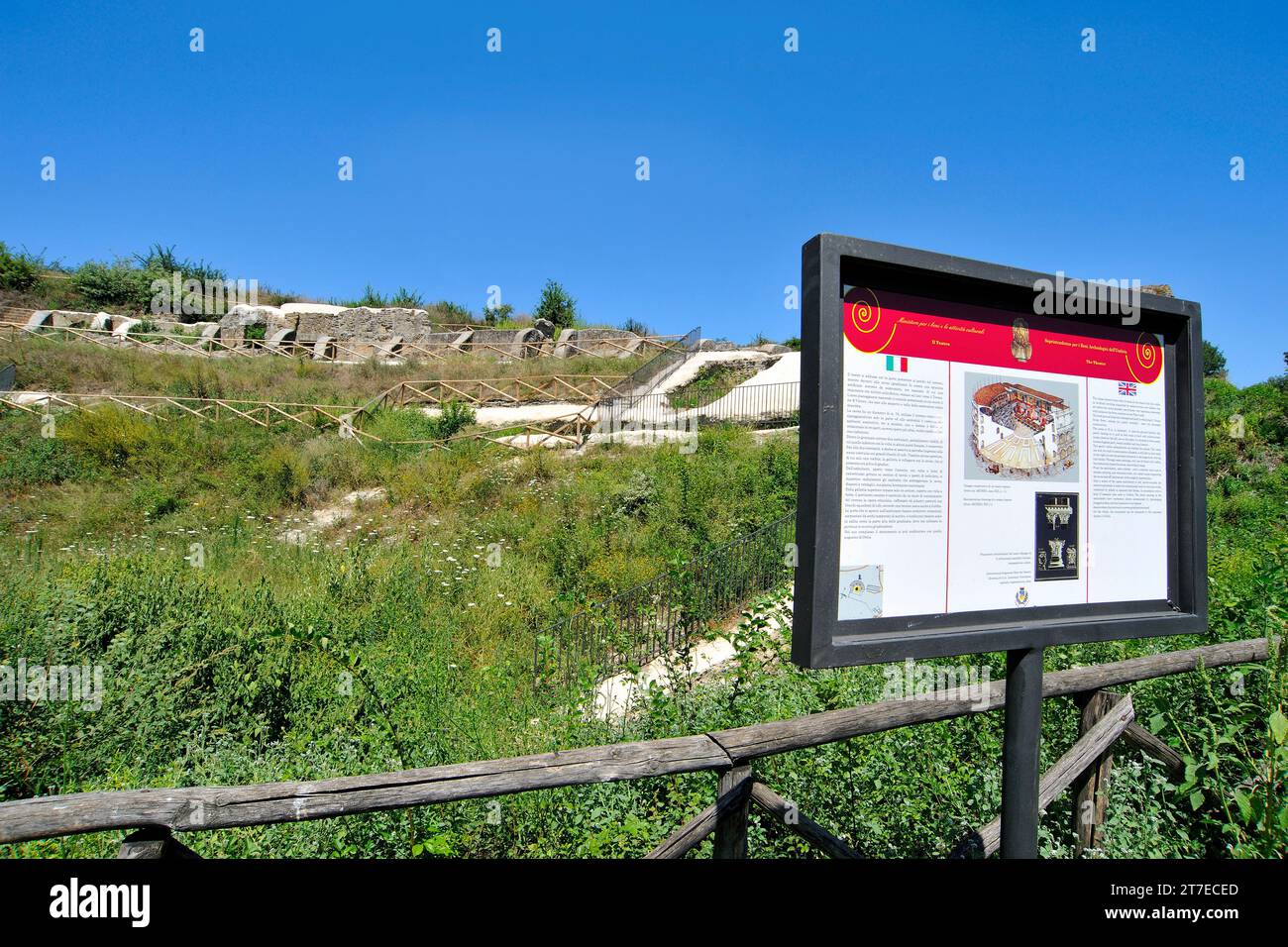 Zone archéologique. Otricoli. Ombrie. Italie Banque D'Images