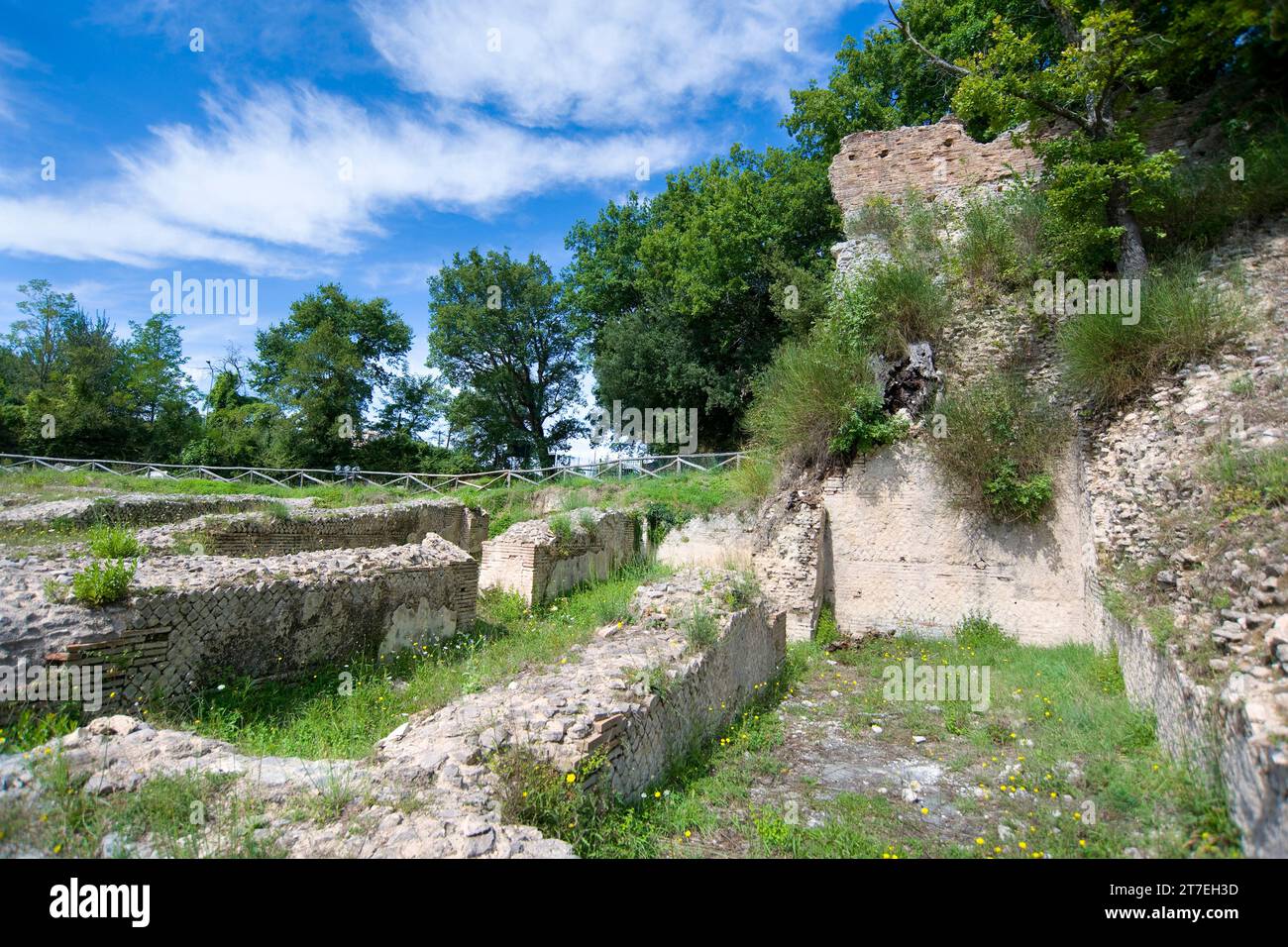 Zone archéologique de Trebula Mutuesca. Monteleone Sabino. Lazio. Italie Banque D'Images