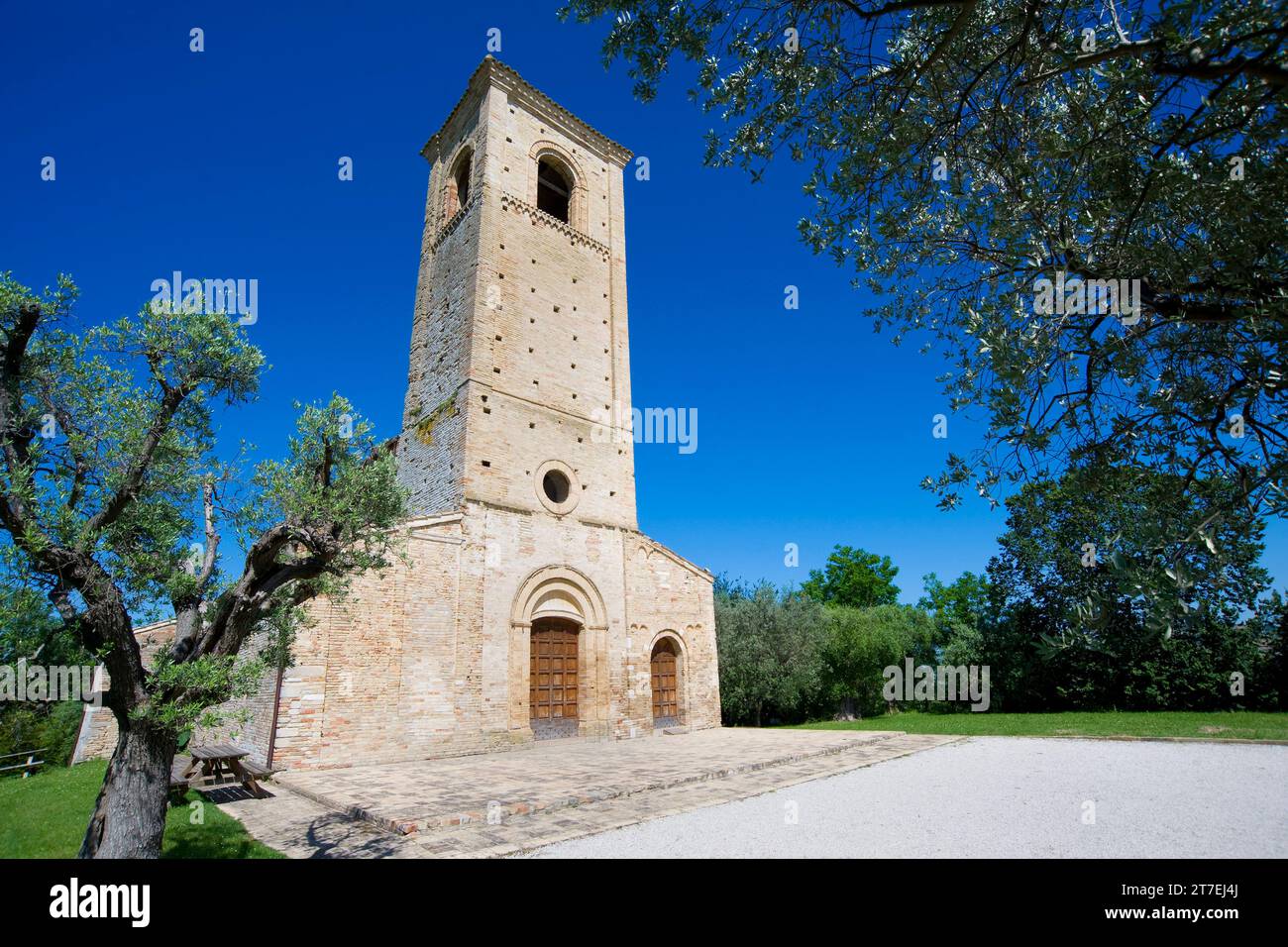 Abbaye de San Marco. Ponzano de Still. Marche. Italie Banque D'Images