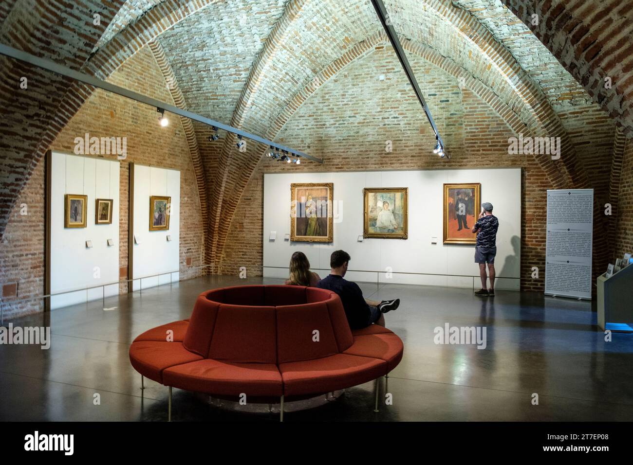 Musée Toulouse Lautrec, intérieur du Palais de la Berbie, Albi, France Banque D'Images